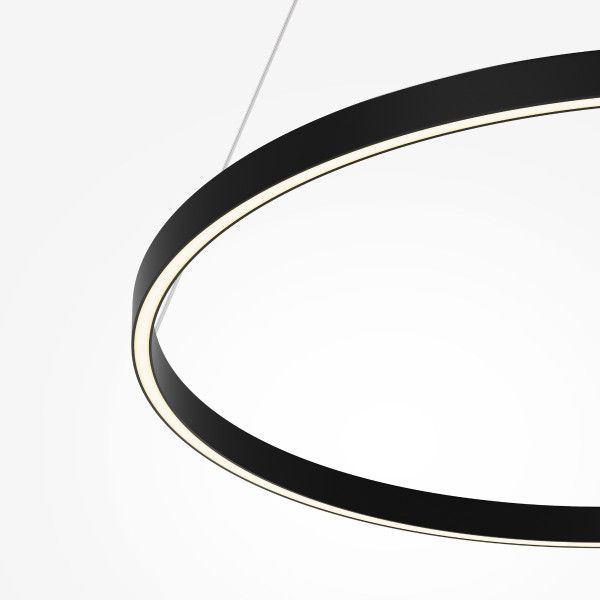 Lampa wisząca RIM ring czarno-biała LED 51W Biały zmienny 0lm IP20 Maytoni, 7160197