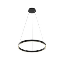 Lampa wisząca RIM ring czarno-biała LED 36W Biały zmienny 0lm IP20 Maytoni