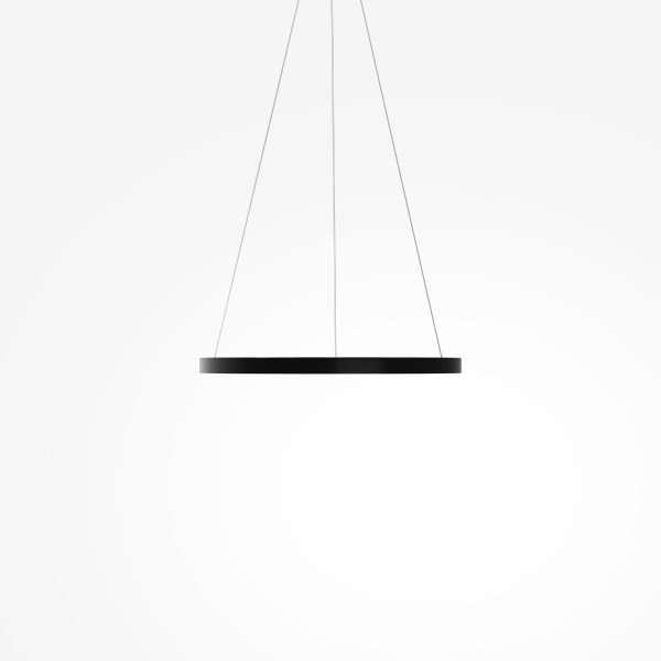 Lampa wisząca RIM ring czarno-biała LED 36W Biały zmienny 0lm IP20 Maytoni, 7160654