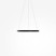 Lampa wisząca RIM ring czarno-biała LED 36W Biały zmienny 0lm IP20 Maytoni, 7160654