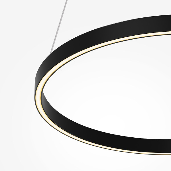 Lampa wisząca RIM ring czarno-biała LED 36W Biały zmienny 0lm IP20 Maytoni, 7160655