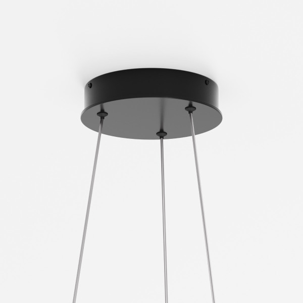 Lampa wisząca RIM ring czarno-biała LED 36W Biały zmienny 0lm IP20 Maytoni, 7160656