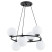 Lampa wisząca RINGO czarna 6xE14x10W wym:66x62x62cm IP20 Alfa, 7160748