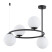 Lampa wisząca RINGO czarna 4xE14x10W wym:51x54x54cm IP20 Alfa, 7161086