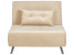 Inny kolor wybarwienia: Sofa kanapa rozkładana 1-osobowa welur beżowa