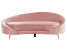 Inny kolor wybarwienia: Sofa welurowa w stylu glamour pastelowy róż
