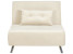 Inny kolor wybarwienia: Sofa kanapa rozkładana 1-osobowa welur kremowa