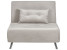 Inny kolor wybarwienia: Sofa kanapa rozkładana 1-osobowa welur jasnoszara
