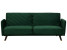 Inny kolor wybarwienia: Sofa kanapa rozkładana welur zielona