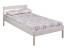 Produkt: Łóżko 90x200 drewniane BASIC, kolor bielony + stelaż