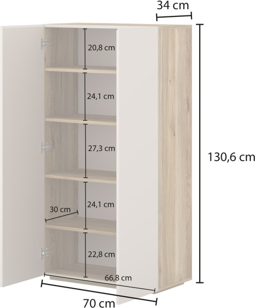 Komoda 70 cm do przedpokoju CRISS kaszmir, 7182322