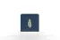 Inny kolor wybarwienia: Granatowa szafka nocna Skandica MERLIN ze złotymi dodatkami