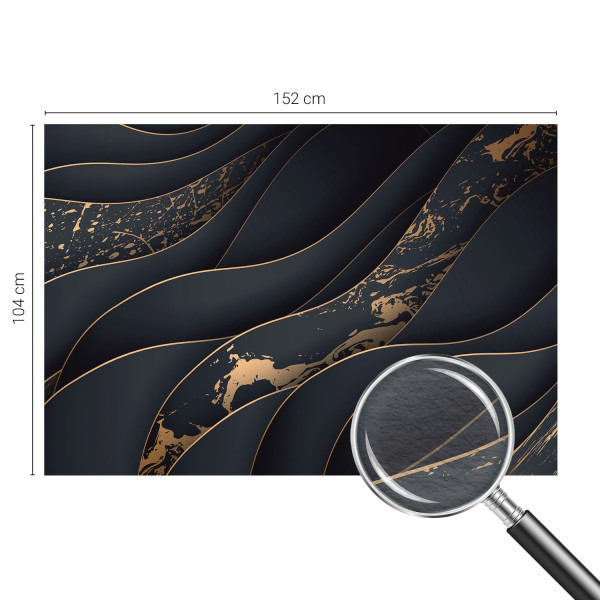 Tapety flizelinowe do salonu Eleganckie fale 152x104 Wallfluent, 7201641