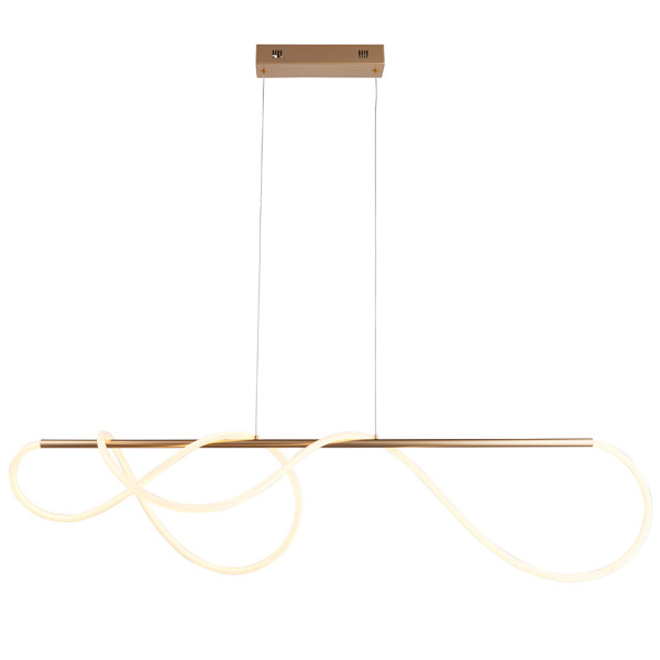 Lampa wisząca ATTALEA satynowa złota LED 43,7W 3000K 4000lm IP20 Endon, 7217214