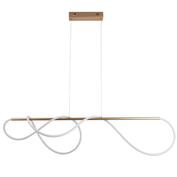 Lampa wisząca ATTALEA satynowa złota LED 43,7W 3000K 4000lm IP20 Endon, 7217222