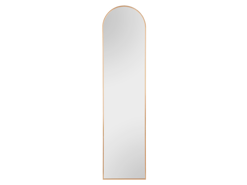 Lustro stojące w ramie metalowej Britt 40x160 cm złote, 7227328