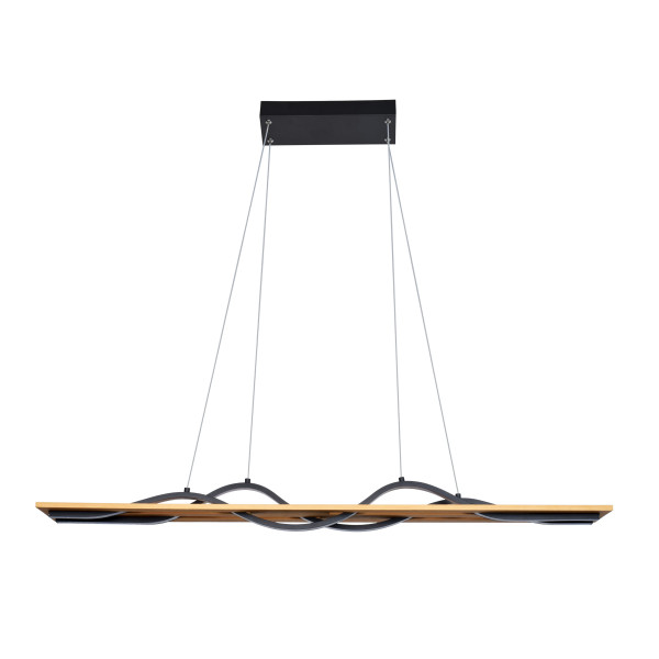 Lampa wisząca Conato czarny piaskowany LED 35W 3000K 1200lm Italux, 7230605
