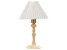 Inny kolor wybarwienia: Lampa stołowa 38cm jasne drewno biały abażur
