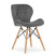 Inny kolor wybarwienia: Krzesło LAGO Aksamit - szare x 1