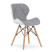 Inny kolor wybarwienia: Krzesło LAGO ekoskóra - szaro-białe x 1