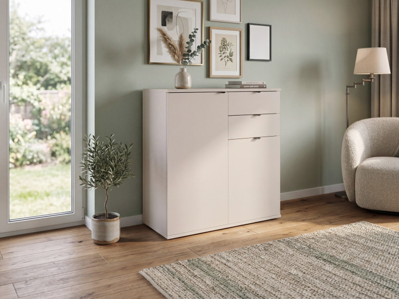 Komoda z szufladami 80 cm do salonu kaszmir TENZO, 7266592