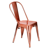 Krzesło Metalove szczotkowane miedziane/rose gold