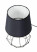 Lampka nocna stołowa Diament czarna metalowa nowoczesna E27 34 cm, 7306022