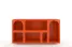 Inny kolor wybarwienia: Drewniana komoda z łukami Visby OLIMPIA LONG / pomarańczowa