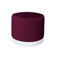 Produkt: Pufa LUX elegancka podstawa metalowa biała MG02
