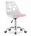 Inny kolor wybarwienia: Krzesło obrotowe PRINT - biało-różowe
