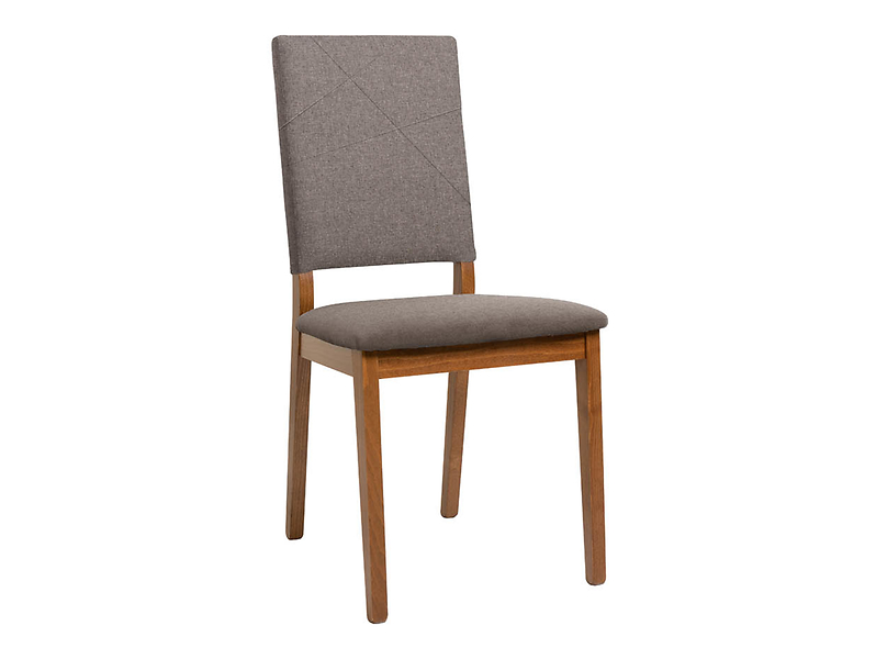 krzesło tapicerowane Forn szare/dąb stirling, 733033