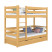 Inny kolor wybarwienia: Drewniane łóżko piętrowe z szufladą N01 100x190