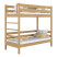 Produkt: Drewniane łóżko piętrowe N03 dąb naturalny 80x180