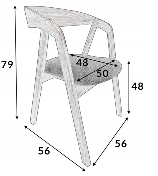 Stół Iron 90x180/260cm + 6 Krzesła Dębowe Sztaplowane Mega T Black, 7430296