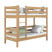 Produkt: Dębowe łóżko piętrowe N01 80x190