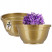 Produkt: Misa cmentarna na kwiaty Verna 26 x 12 cm, złota
