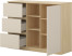 Komoda 120 cm z szufladami i półkami TERRA, 7500837