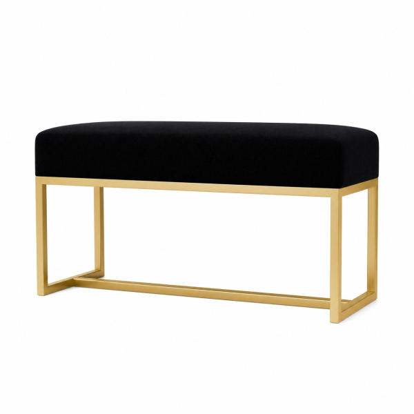 Ławka do przedpokoju tapicerowana Glamour 80 cm, 7502508