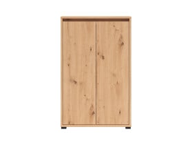 Regał na buty Fil 70 cm z 2 drzwiami dąb artisan