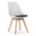 Inny kolor wybarwienia: Krzesło MARK biało czarne / nogi naturalne x 1
