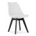Inny kolor wybarwienia: Krzesło MARK - białe / nogi czarne x 1