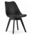 Inny kolor wybarwienia: Krzesło MARK - czarne / nogi czarne x 1