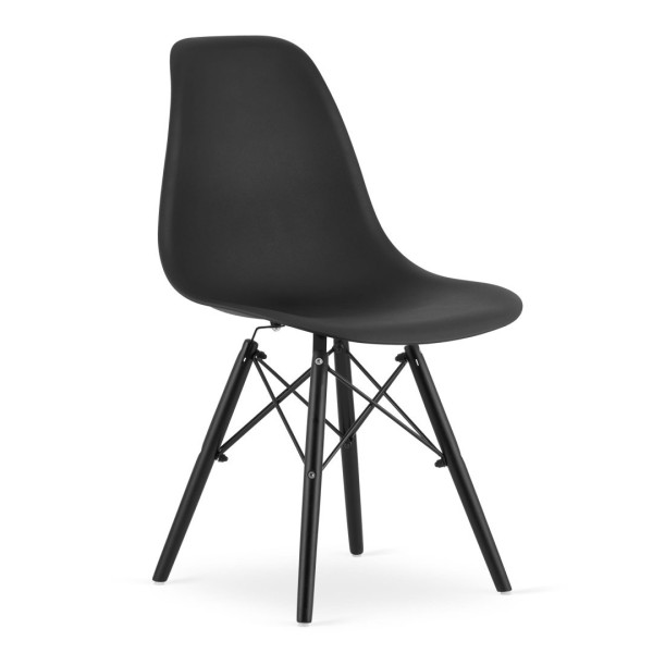 Krzesło OSAKA czarne / nogi czarne x 1, 752554