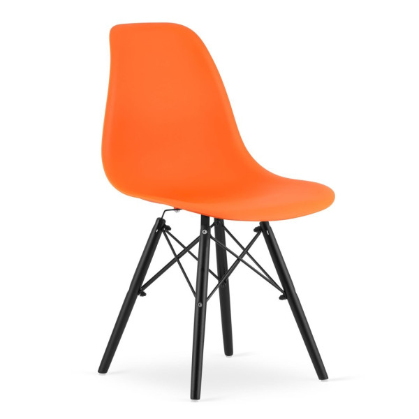 Krzesło OSAKA pomarańcz / nogi czarne x 1, 752613