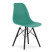 Inny kolor wybarwienia: Krzesło OSAKA zielone / nogi czarne x 1