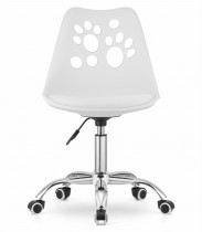 Krzesło obrotowe PRINT - białe