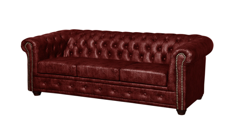 Ropez Chesterfield York sofa 3 pikowana ekoskóra Gniot W12, 756703