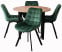 Inny kolor wybarwienia: Zestaw Stół i Krzesła HARRY Craft/Czarny i 4x RICK Zielony