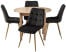 Inny kolor wybarwienia: Zestaw Stół i 4 Krzesła HARRY Riviera i 4x RODRI Czarne