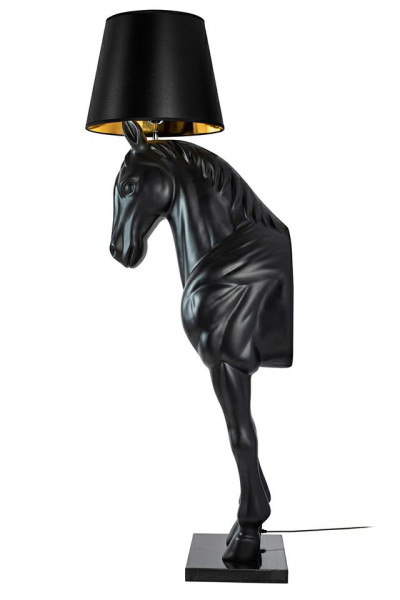 Lampa podłogowa KOŃ HORSE STAND M czarna - włókno szklane, 760246
